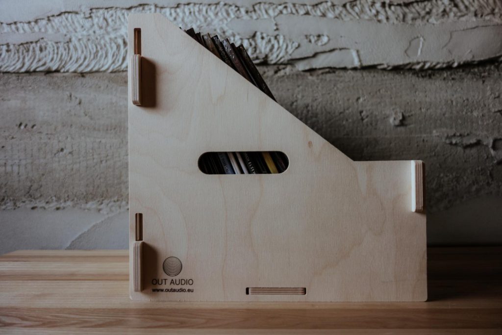 wood record box PL vinyl BOX outaudio print